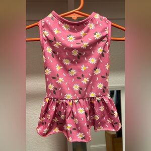 🌸3/$10) Girl dog flower floral dress (Bark, NWT)